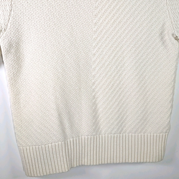 Banana Republic short-sleeve creme knit sweater - Picture 5 of 8